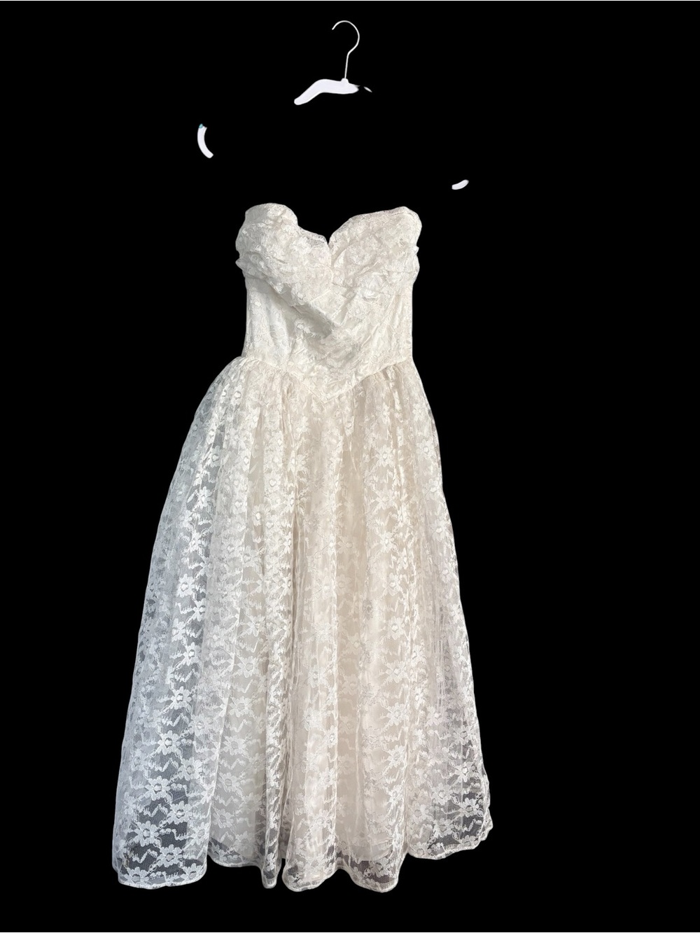 Vintage 1950s Sleeveless Ivory Lace Dress & Bolero 2 Pc Bridal Wedding Set